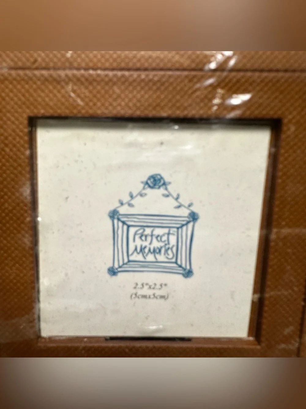 VTG 90 Interactive Sliding Collage Picture Frame-Desktop Nostalgia Faux Wood NOS